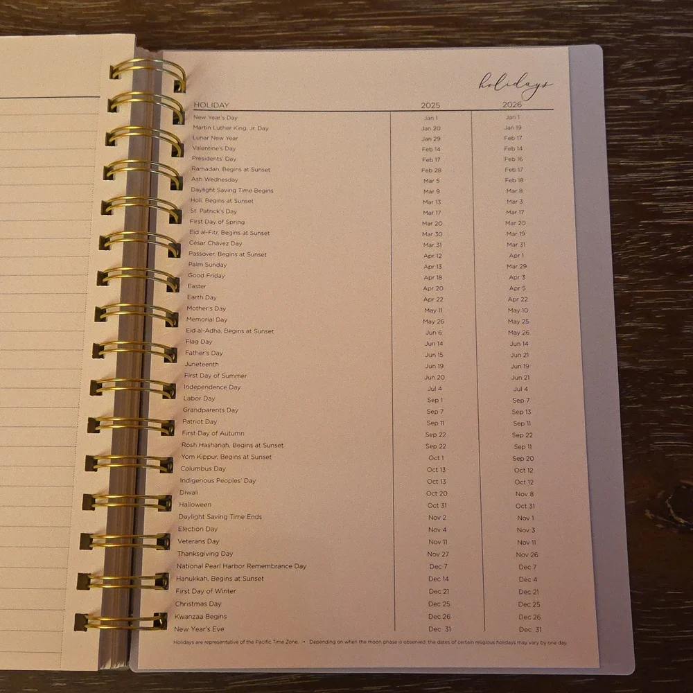 New😍 Blue Sky Weekly/Monthly July 2025-June 2026 Planner Notes 5.875x8.625